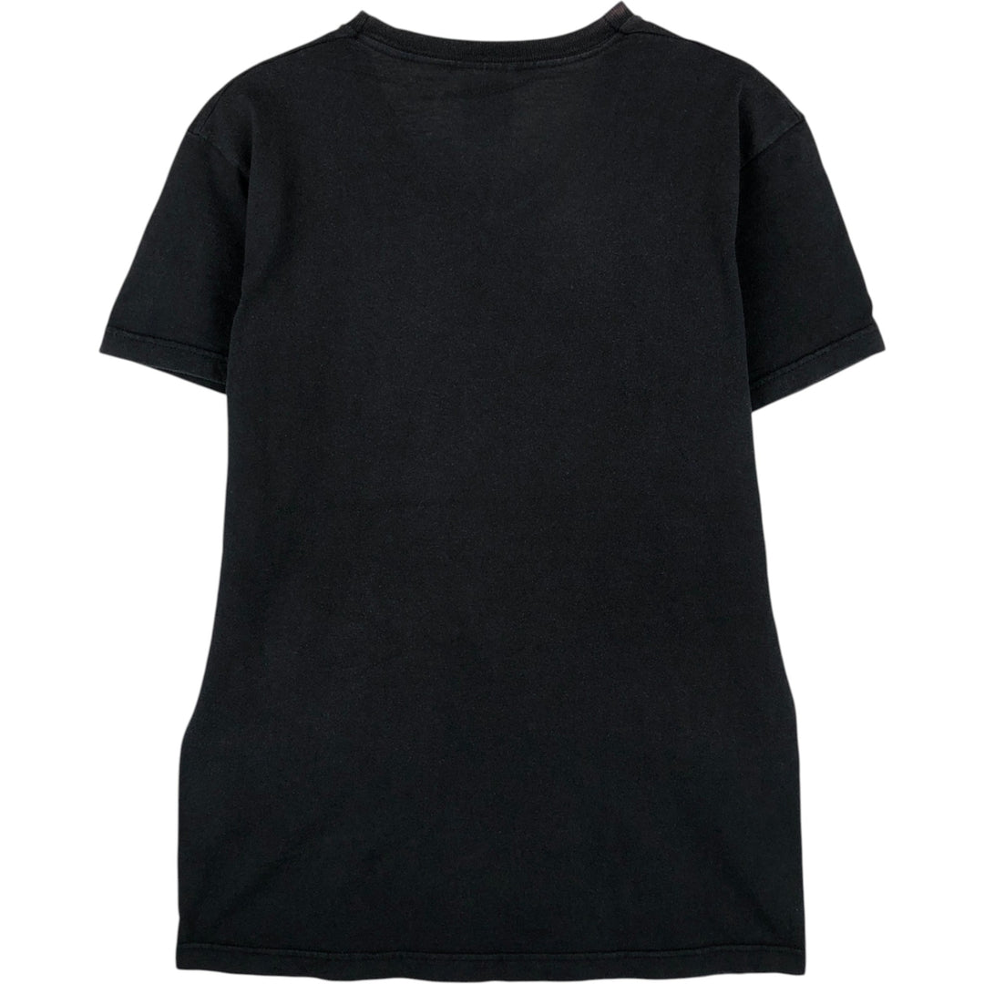 2000'S Screen Stars THE SIMPSONS V-neck parody character print T-shirt, women's size M equivalent. cotton black type Vintage Second Hand
