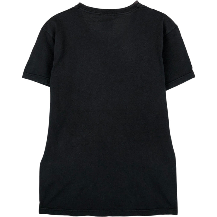 2000'S Screen Stars THE SIMPSONS V-neck parody character print T-shirt, women's size M equivalent. cotton black type Vintage Second Hand