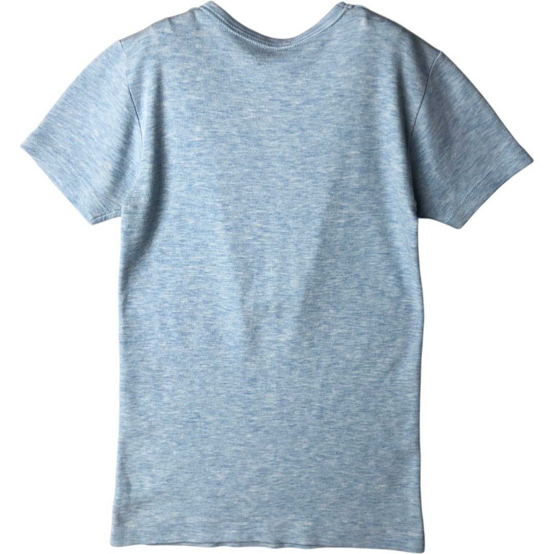Abanderado plain t-shirt, men's size L equivalent, vintage. acrylic Blue type light blue Vintage Second Hand