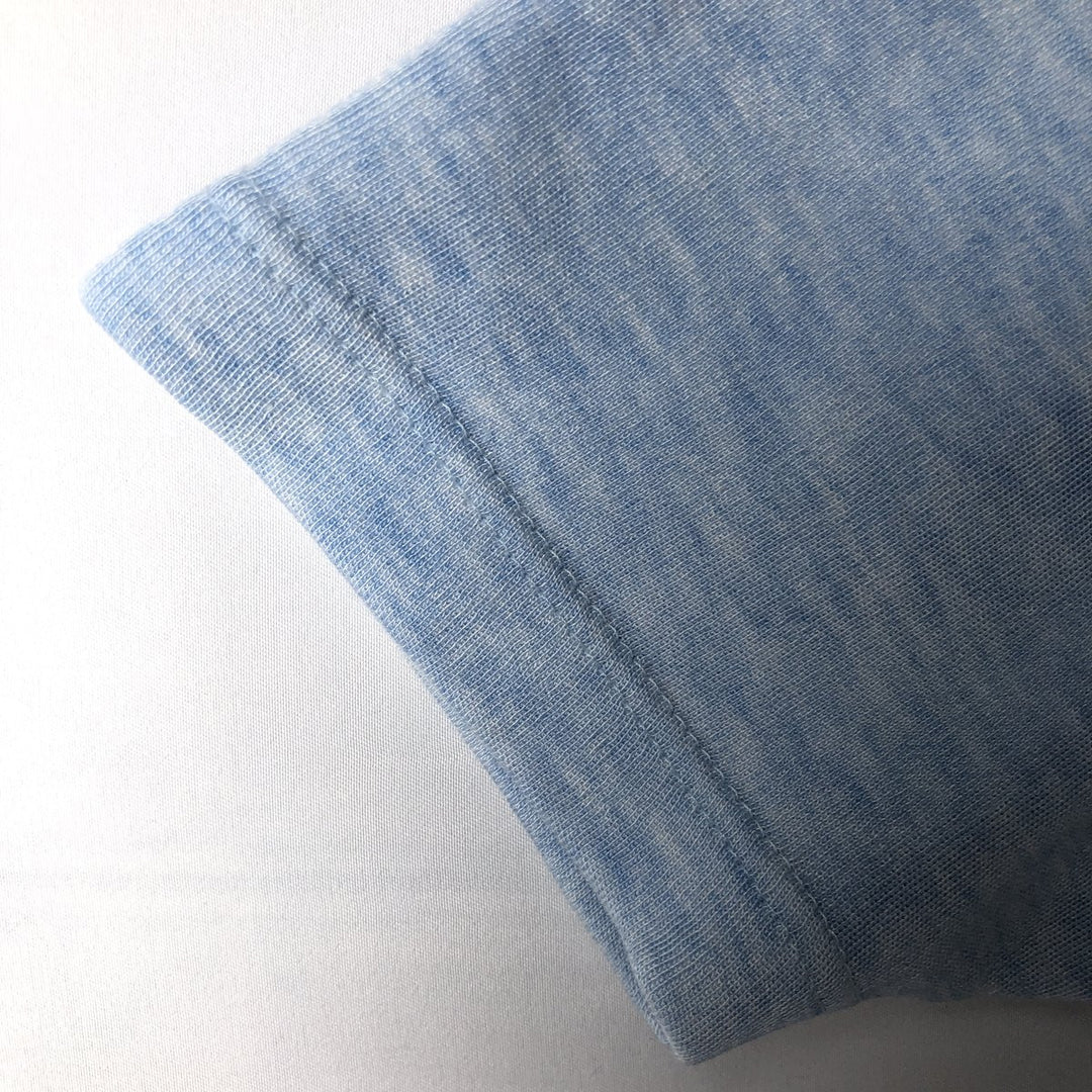 Abanderado plain t-shirt, men's size L equivalent, vintage. acrylic Blue type light blue Vintage Second Hand