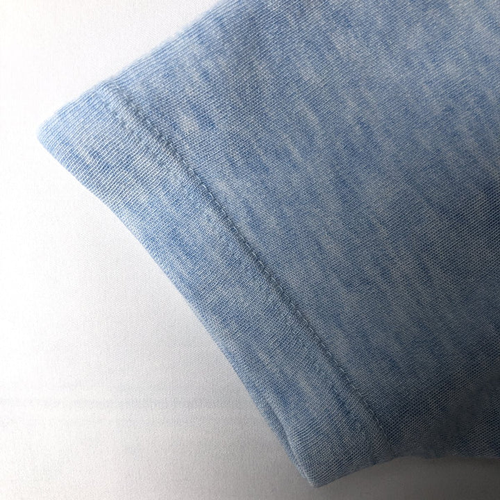 Abanderado plain t-shirt, men's size L equivalent, vintage. acrylic Blue type light blue Vintage Second Hand
