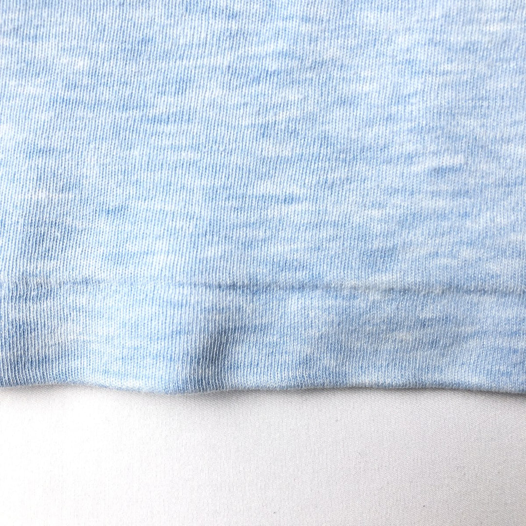 Abanderado plain t-shirt, men's size L equivalent, vintage. acrylic Blue type light blue Vintage Second Hand