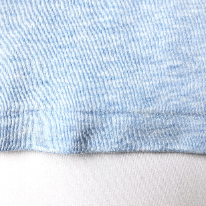 Abanderado plain t-shirt, men's size L equivalent, vintage. acrylic Blue type light blue Vintage Second Hand