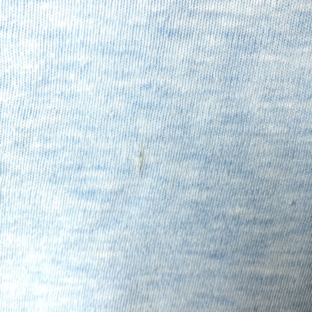 Abanderado plain t-shirt, men's size L equivalent, vintage. acrylic Blue type light blue Vintage Second Hand
