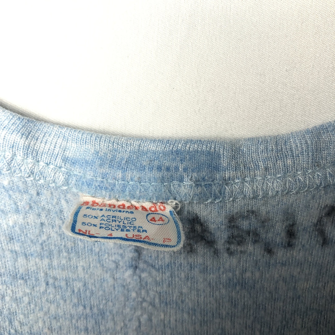 Abanderado plain t-shirt, men's size L equivalent, vintage. acrylic Blue type light blue Vintage Second Hand