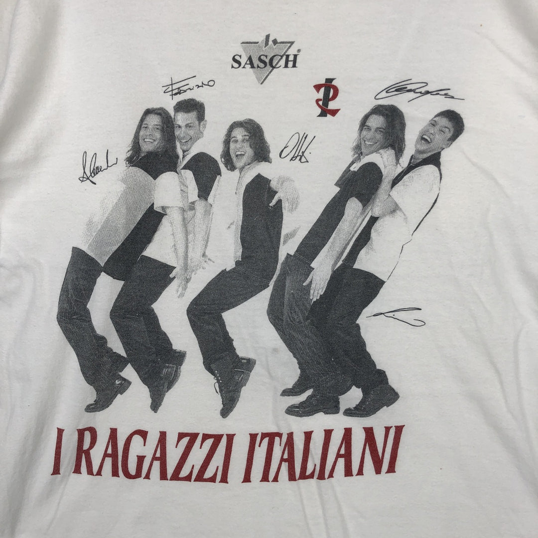 ROYAL CUP I RAGAZZI ITALIANI Band T-shirt (Women's Size S) cotton white type Vintage Second Hand