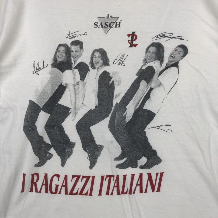 ROYAL CUP I RAGAZZI ITALIANI Band T-shirt (Women's Size S) cotton white type Vintage Second Hand