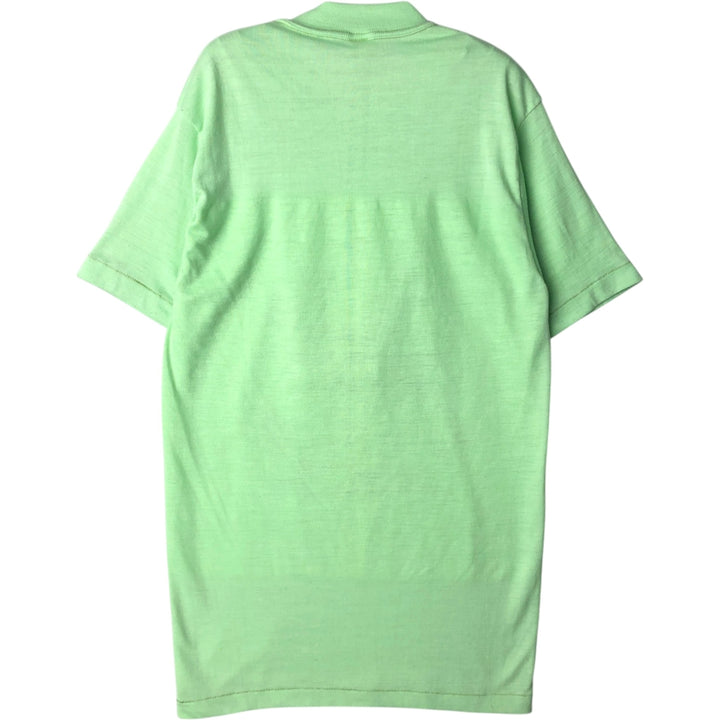 70'S SPRUCE Print T-Shirt, Made in USA, Men's Size S (Equivalent), Vintage polyester Mint green Vintage Second Hand