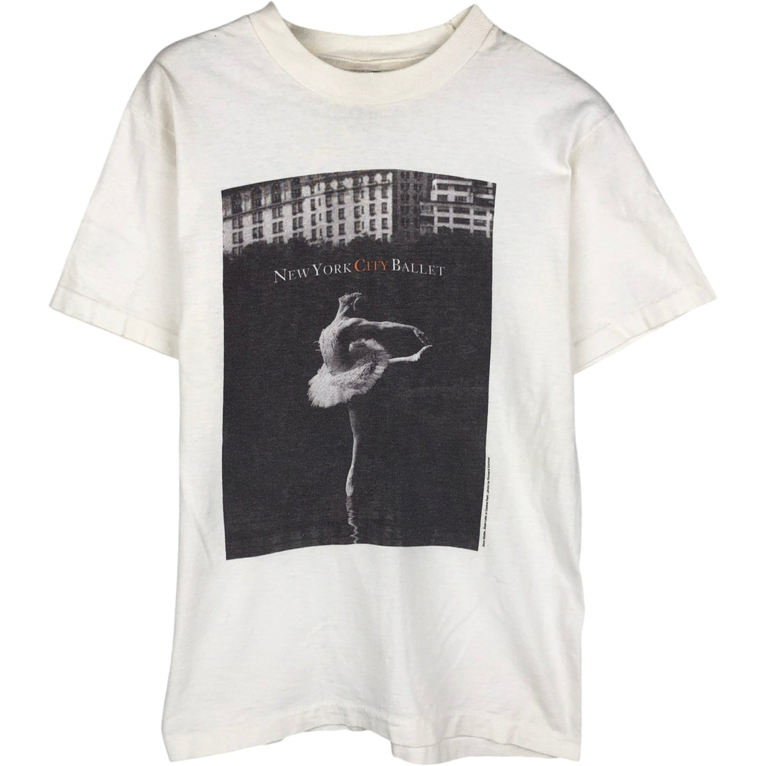 2000'S Fruit of the Loom printed T-shirt, women's size S (approx.) cotton white type Vintage Second Hand