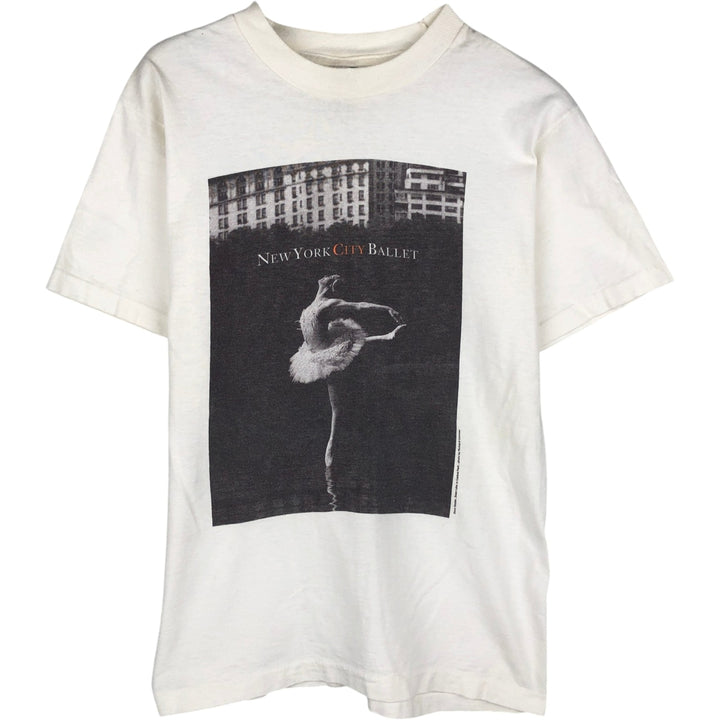 2000'S Fruit of the Loom printed T-shirt, women's size S (approx.) cotton white type Vintage Second Hand