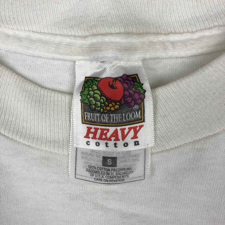 2000'S Fruit of the Loom printed T-shirt, women's size S (approx.) cotton white type Vintage Second Hand