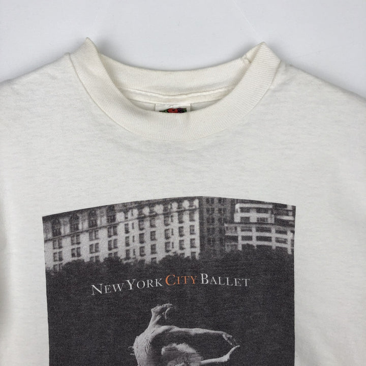 2000'S Fruit of the Loom printed T-shirt, women's size S (approx.) cotton white type Vintage Second Hand