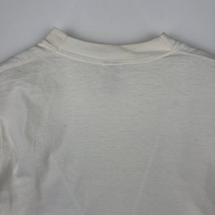2000'S Fruit of the Loom printed T-shirt, women's size S (approx.) cotton white type Vintage Second Hand