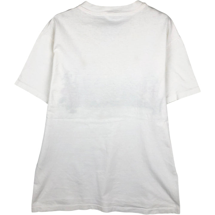 90'S Hanes BEEFY-T Floral Print T-Shirt, Women's Size M (approx.), Vintage cotton white type Vintage Second Hand
