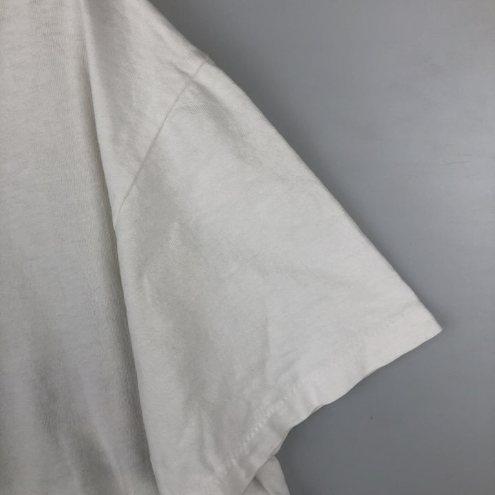 90'S Hanes BEEFY-T Floral Print T-Shirt, Women's Size M (approx.), Vintage cotton white type Vintage Second Hand