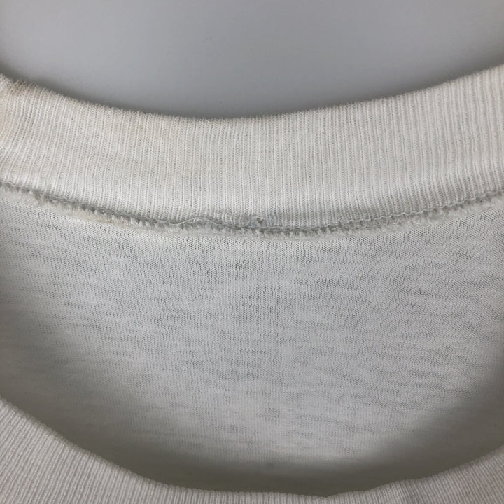 1990'S Seville World Expo Spanish Association for the Blind ONCE Print T-Shirt Women's Size L (approx.) Vintage unclear white type Vintage Second Hand