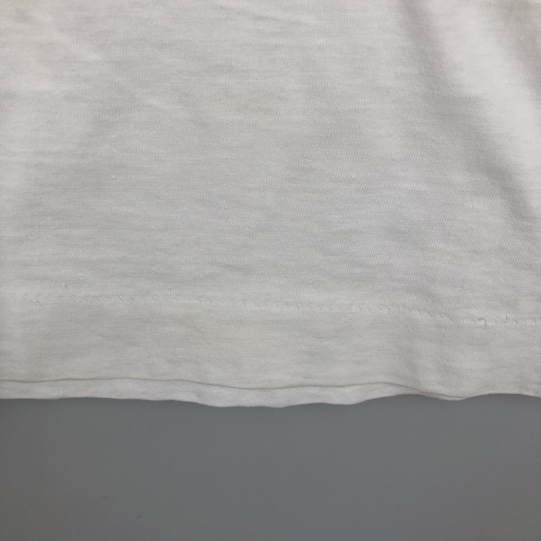 1990'S Seville World Expo Spanish Association for the Blind ONCE Print T-Shirt Women's Size L (approx.) Vintage unclear white type Vintage Second Hand