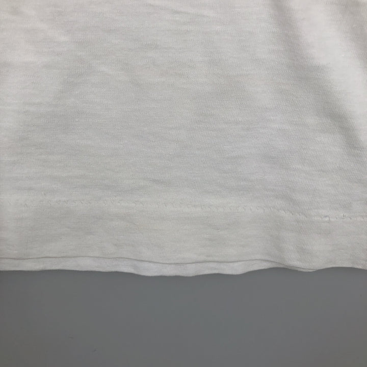 1990'S Seville World Expo Spanish Association for the Blind ONCE Print T-Shirt Women's Size L (approx.) Vintage unclear white type Vintage Second Hand