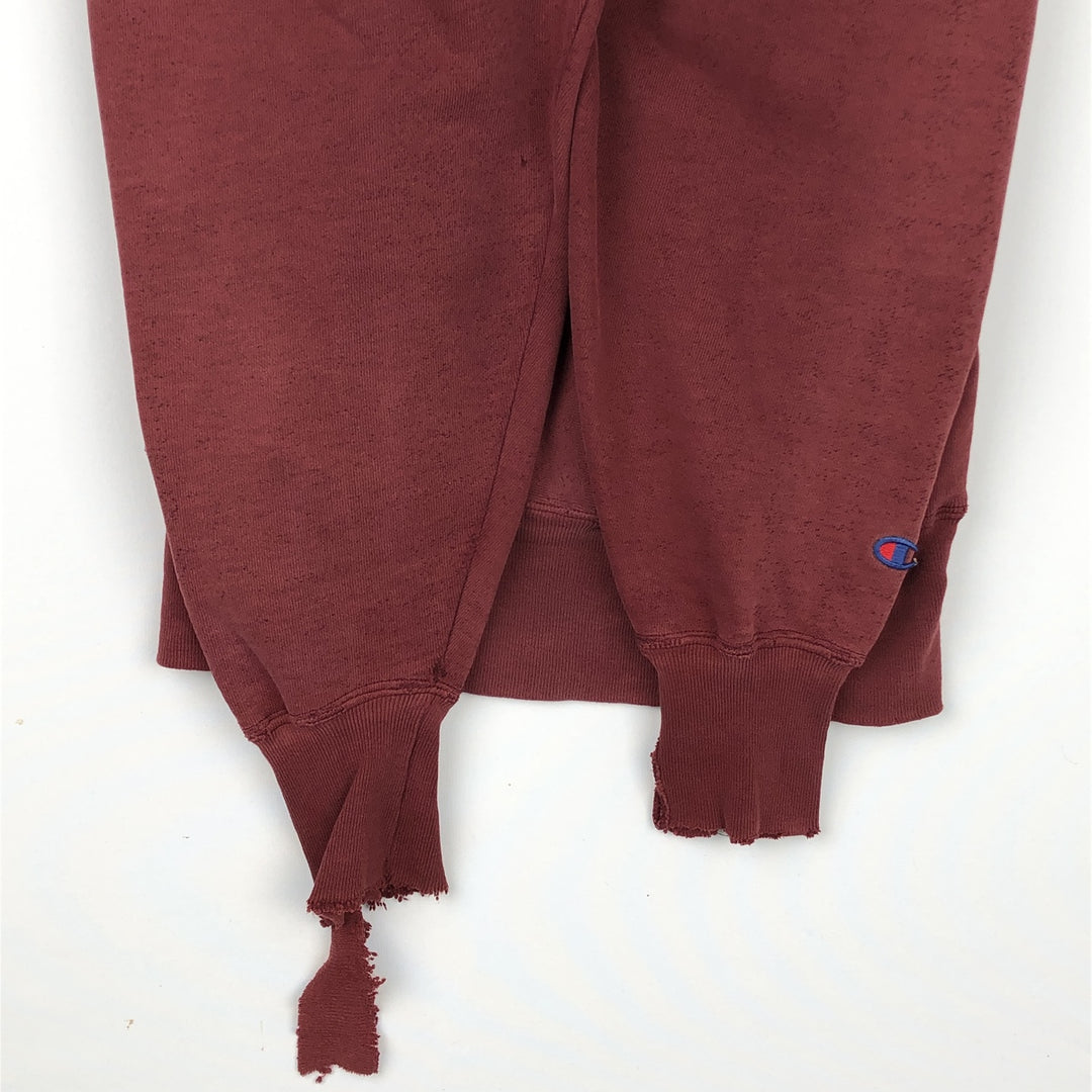 90'S Champion 3-Print College Sweatshirt Pullover Hoodie, Men's XL (Equivalent), Vintage unclear red type reddish brown Vintage Second Hand