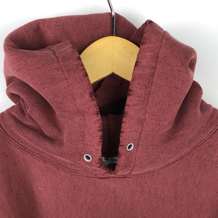 90'S Champion 3-Print College Sweatshirt Pullover Hoodie, Men's XL (Equivalent), Vintage unclear red type reddish brown Vintage Second Hand
