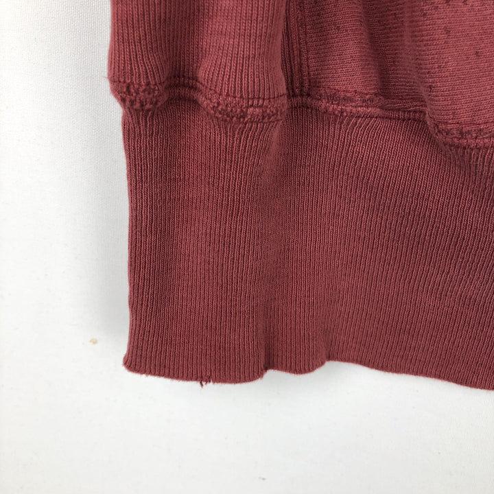 90'S Champion 3-Print College Sweatshirt Pullover Hoodie, Men's XL (Equivalent), Vintage unclear red type reddish brown Vintage Second Hand