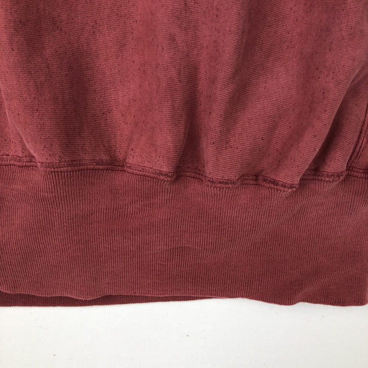 90'S Champion 3-Print College Sweatshirt Pullover Hoodie, Men's XL (Equivalent), Vintage unclear red type reddish brown Vintage Second Hand
