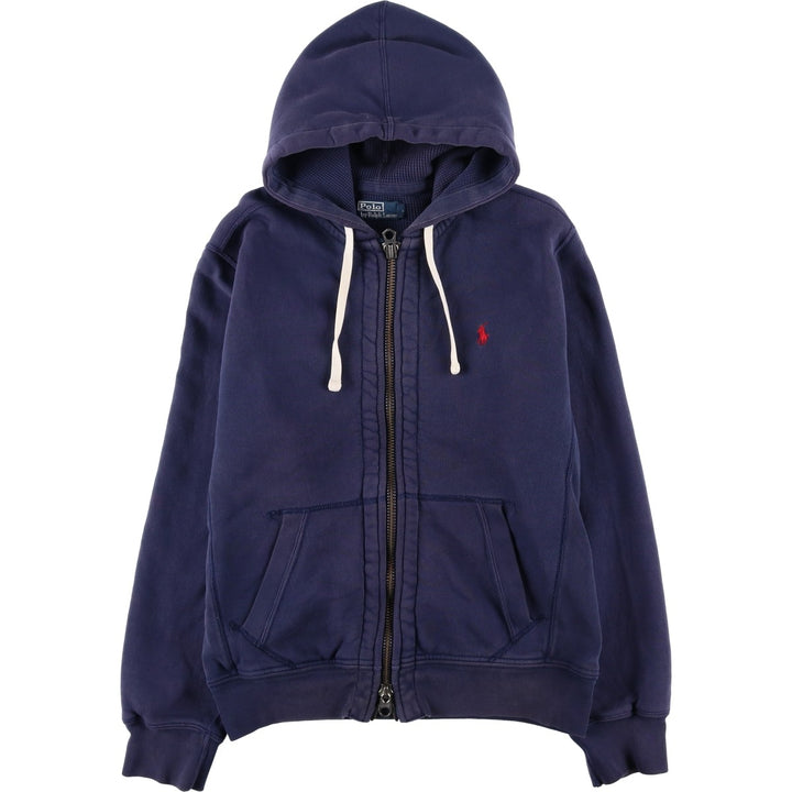 Ralph Lauren POLO by Ralph Lauren Sweat Full Zip Hoodie Men's M cotton navy blue type Vintage Second Hand
