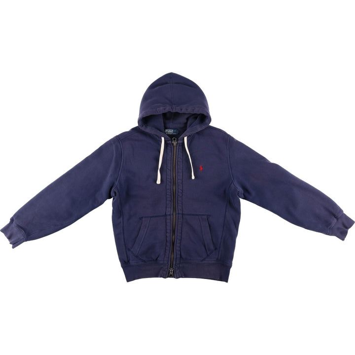 Ralph Lauren POLO by Ralph Lauren Sweat Full Zip Hoodie Men's M cotton navy blue type Vintage Second Hand