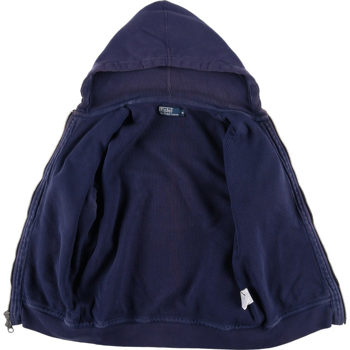 Ralph Lauren POLO by Ralph Lauren Sweat Full Zip Hoodie Men's M cotton navy blue type Vintage Second Hand