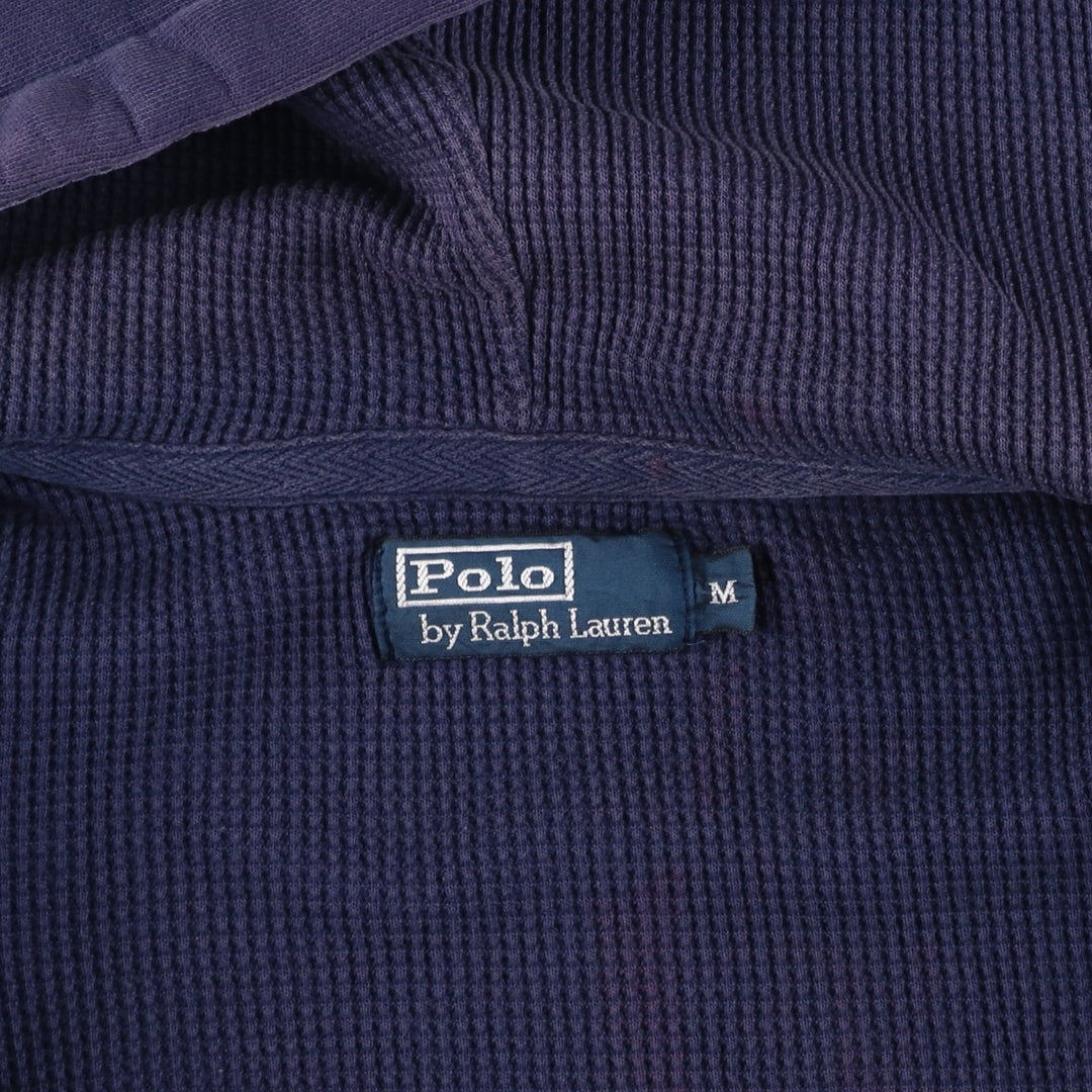 Ralph Lauren POLO by Ralph Lauren Sweat Full Zip Hoodie Men's M cotton navy blue type Vintage Second Hand