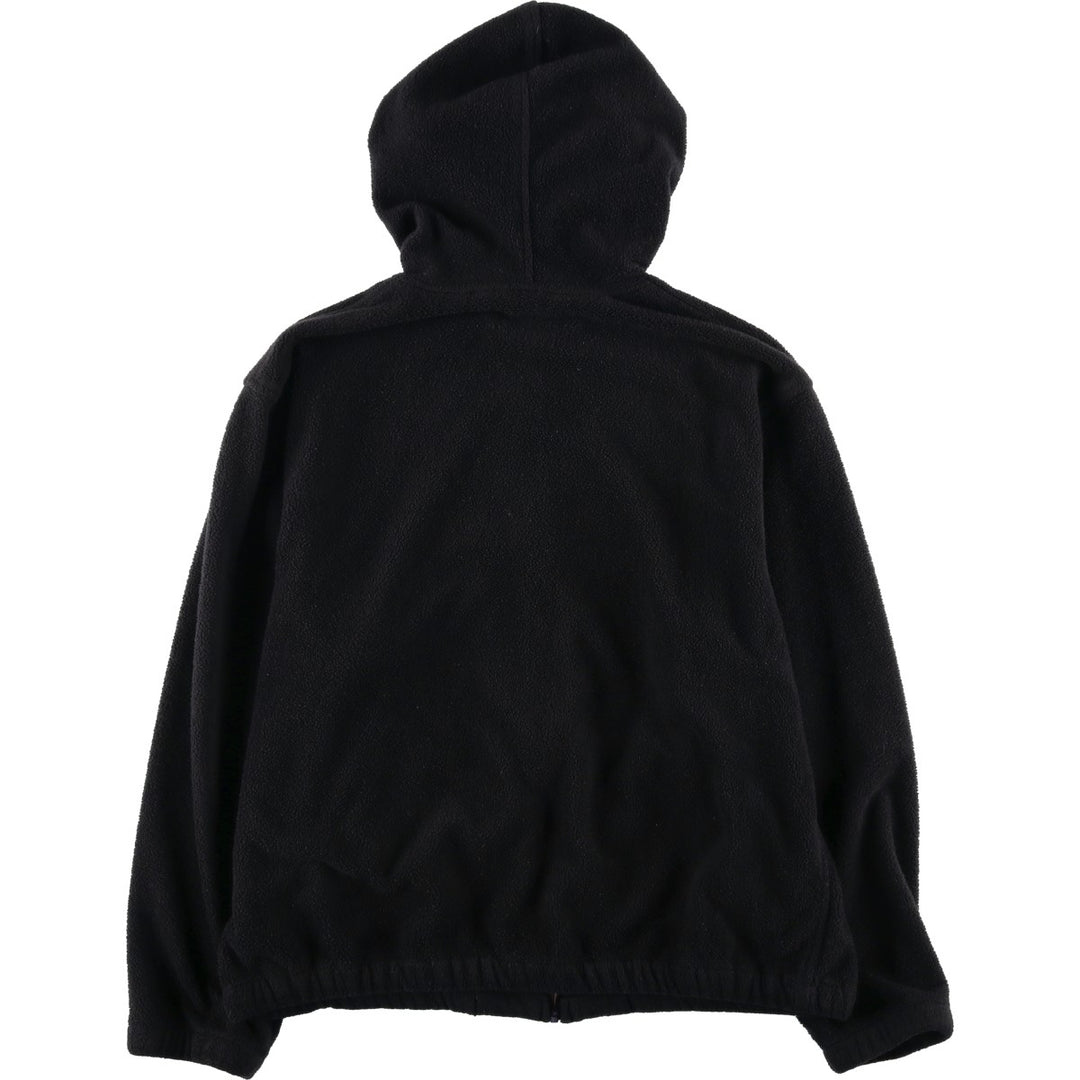 1990'S Ralph Lauren POLO by Ralph Lauren Fleece Full-Zip Hoodie, Made in USA, Men's Size L (approx.), Vintage polyester black type Vintage Second Hand