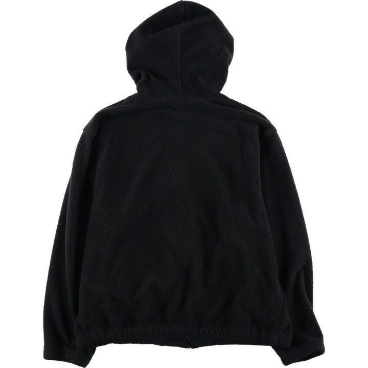 1990'S Ralph Lauren POLO by Ralph Lauren Fleece Full-Zip Hoodie, Made in USA, Men's Size L (approx.), Vintage polyester black type Vintage Second Hand