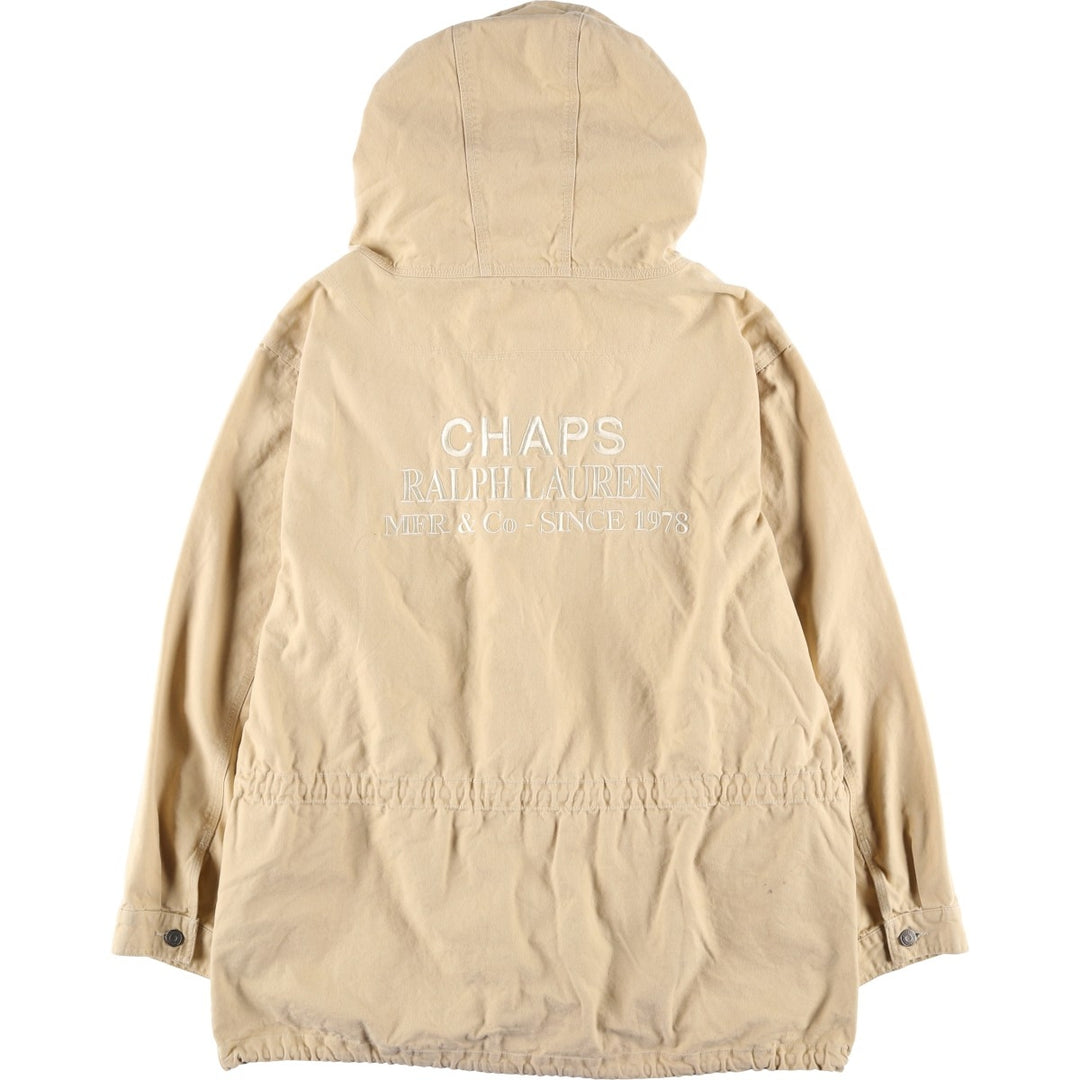 Ralph Lauren CHAPS cotton hoodie, men's size XL. cotton unbleached Vintage Second Hand