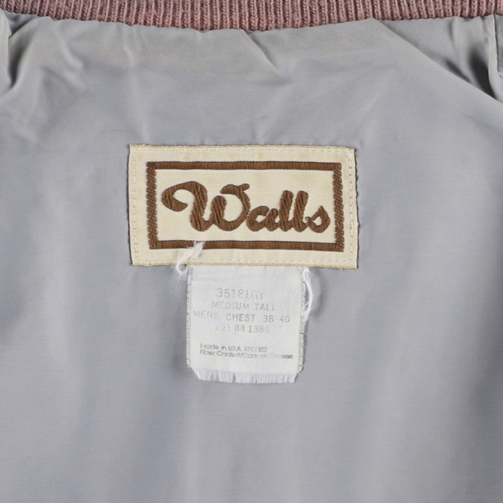 ~90'S Walls Blouson, Made in USA, Men's Size M (approx.), Vintage unclear gray type Vintage Second Hand