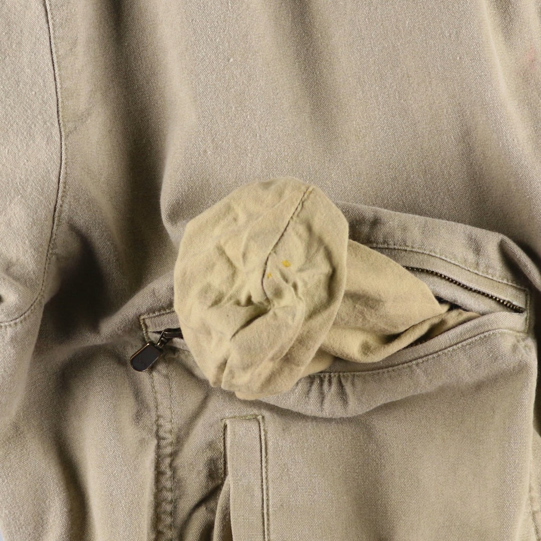 1980'S Banana Republic Cotton Jacket, Men's Size M (approx.), Vintage cotton Beige type Vintage Second Hand