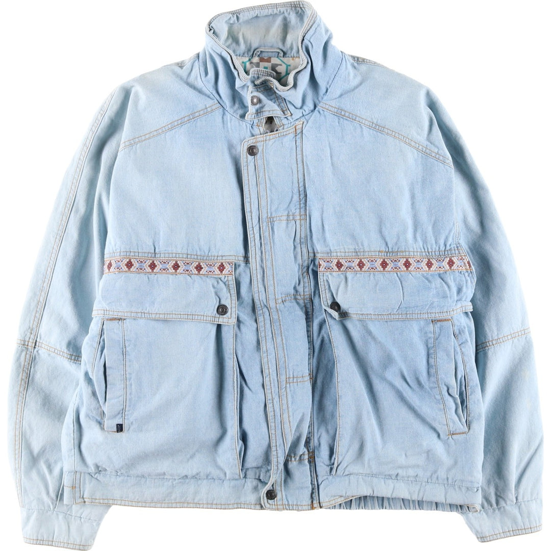 Levi's Western Wear Native Pattern Denim Jacket, Men's Size XL (approx.) cotton blue type Vintage Second Hand