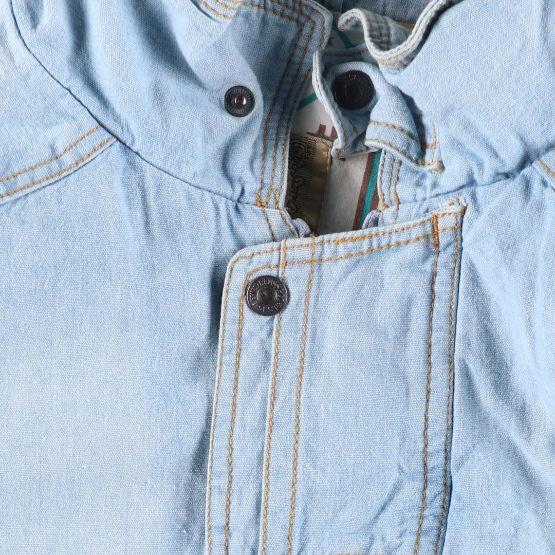 Levi's Western Wear Native Pattern Denim Jacket, Men's Size XL (approx.) cotton blue type Vintage Second Hand