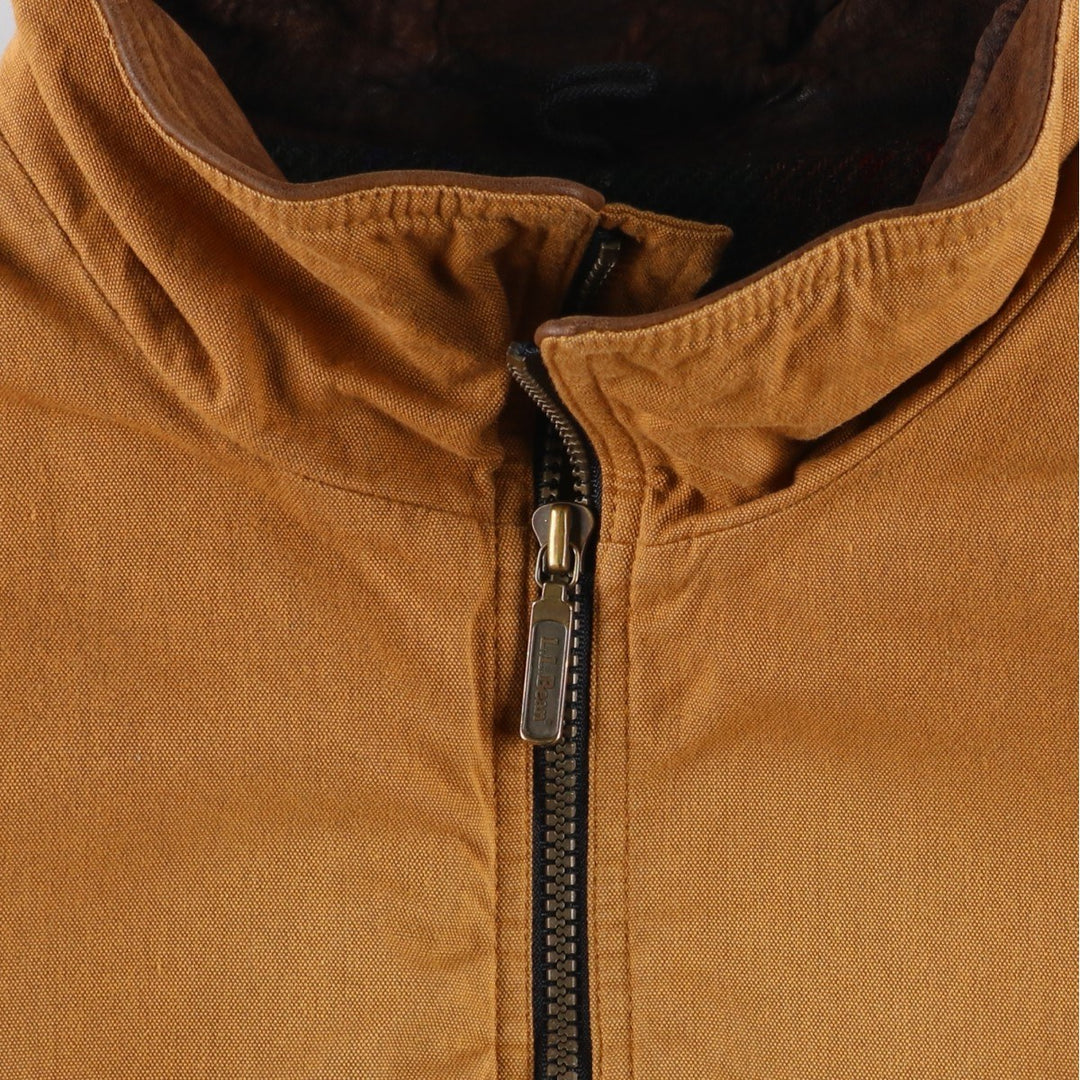 1990'S LLBean Men's XL Vintage Padded Puffer Jacket unclear beige type brown Vintage Second Hand
