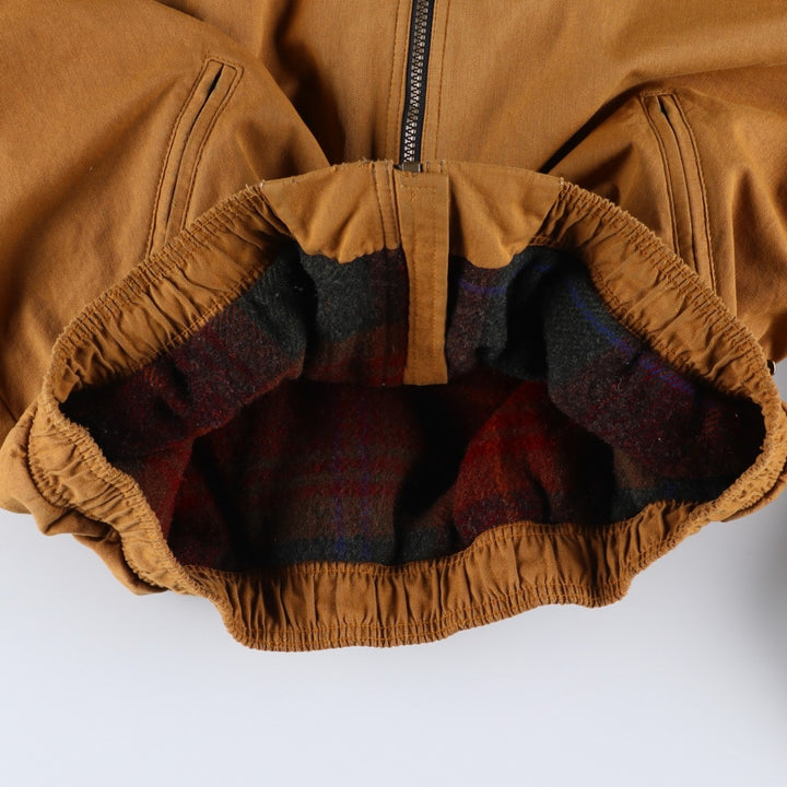 1990'S LLBean Men's XL Vintage Padded Puffer Jacket unclear beige type brown Vintage Second Hand