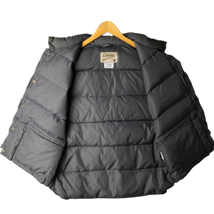 70s-80'S Cabelas padded goose down vest, men's size XL, vintage. polyester gray type Vintage Second Hand