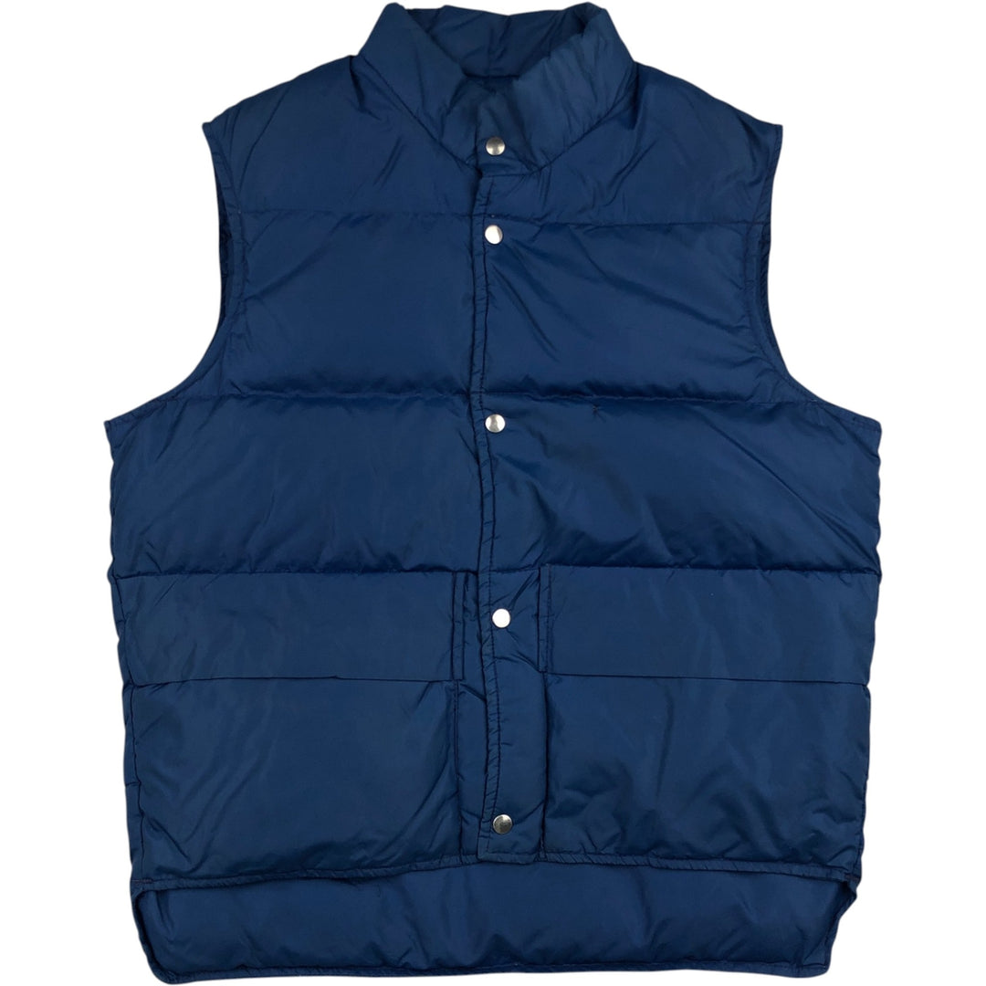 ~90'S ROCKY MOUNTAIN DOWN Goose Down Vest, Men's Size S (approx.), Vintage Nylon Navy blue Vintage Second Hand
