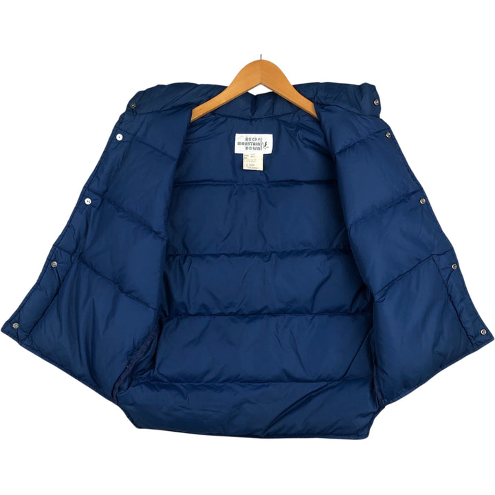 ~90'S ROCKY MOUNTAIN DOWN Goose Down Vest, Men's Size S (approx.), Vintage Nylon Navy blue Vintage Second Hand