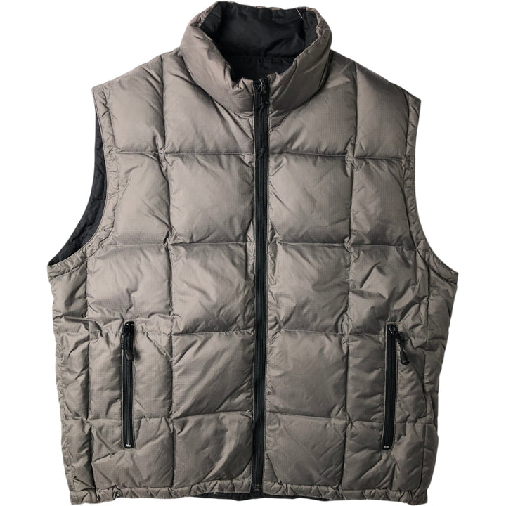 90'S GAP DENIM Old GAP Padded Down Vest Men's Size L Vintage Nylon gray type Vintage Second Hand