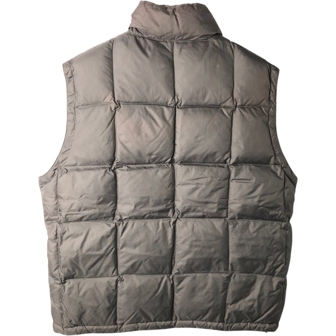 90'S GAP DENIM Old GAP Padded Down Vest Men's Size L Vintage Nylon gray type Vintage Second Hand