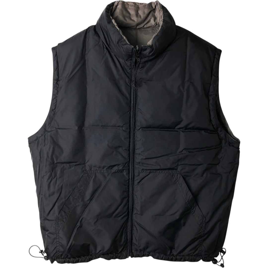 90'S GAP DENIM Old GAP Padded Down Vest Men's Size L Vintage Nylon gray type Vintage Second Hand