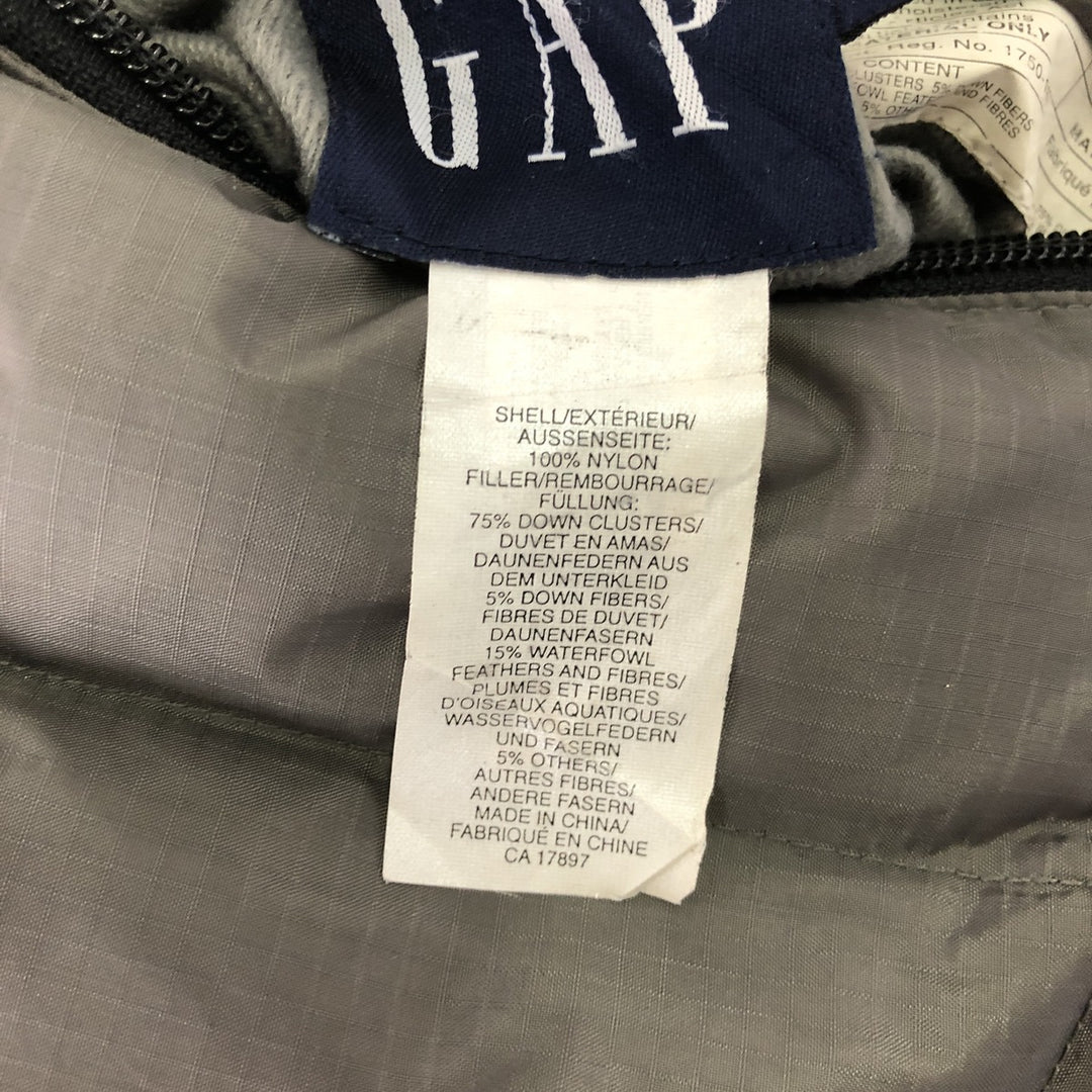 90'S GAP DENIM Old GAP Padded Down Vest Men's Size L Vintage Nylon gray type Vintage Second Hand
