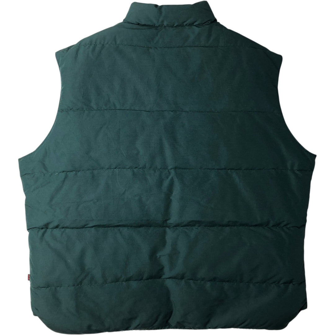 1990'S Woolrich Down Vest, Made in USA, Men's Size XL (approx.), Vintage cotton green type Vintage Second Hand