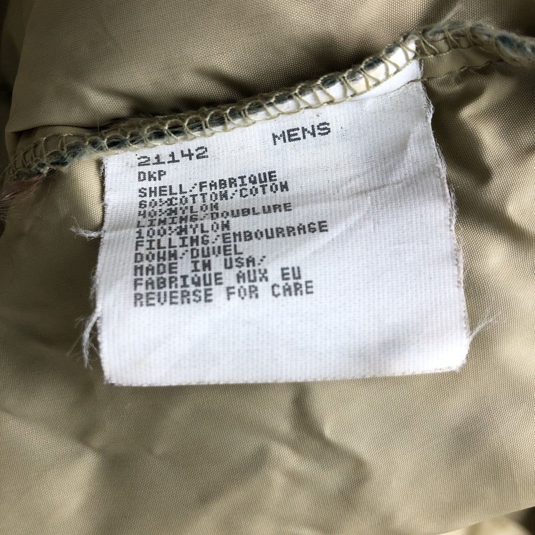 1990'S Woolrich Down Vest, Made in USA, Men's Size XL (approx.), Vintage cotton green type Vintage Second Hand
