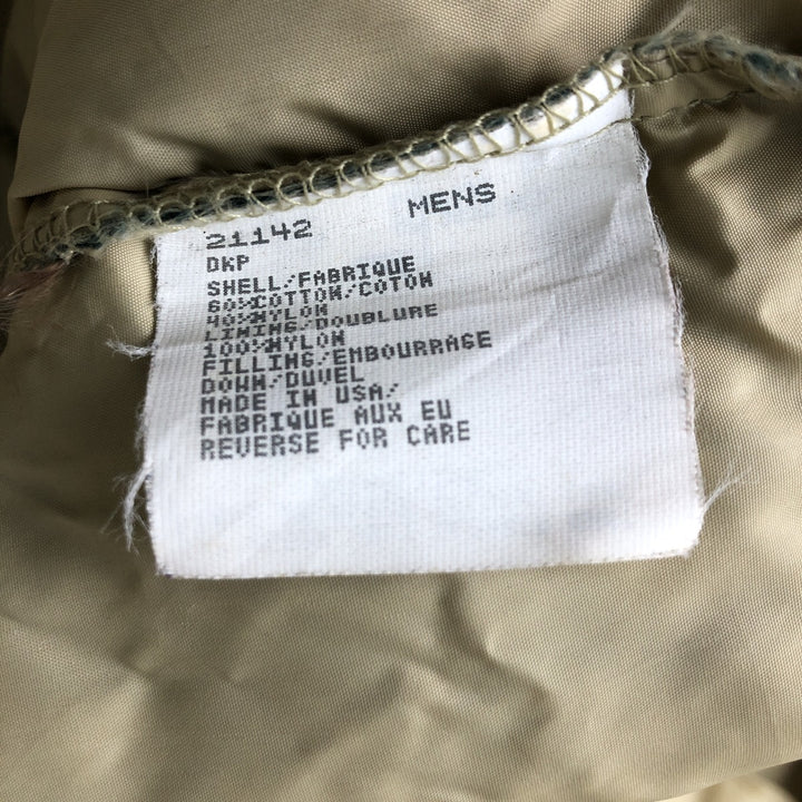 1990'S Woolrich Down Vest, Made in USA, Men's Size XL (approx.), Vintage cotton green type Vintage Second Hand