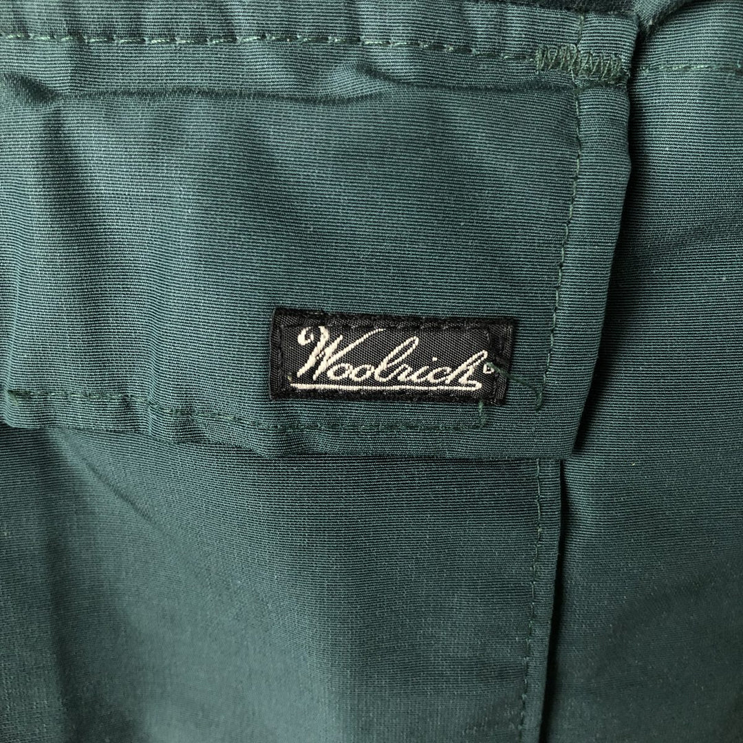 1990'S Woolrich Down Vest, Made in USA, Men's Size XL (approx.), Vintage cotton green type Vintage Second Hand